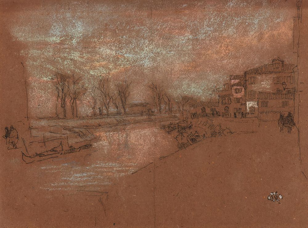 Campo Sta. Marta, Winter Evening 1879 art print by James McNeill Whistler for $57.95 CAD