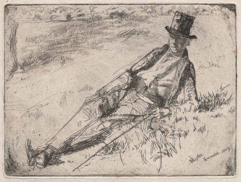 Greenwich Pensioner 1859 art print by James McNeill Whistler for $57.95 CAD