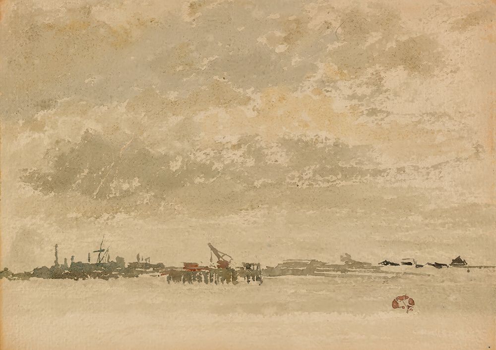 Grey and Silver, Purfleet 1881 art print by James McNeill Whistler for $57.95 CAD
