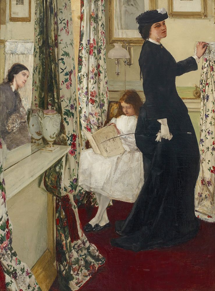 Harmony in Green and Rose, The Music Room 1860 art print by James McNeill Whistler for $57.95 CAD