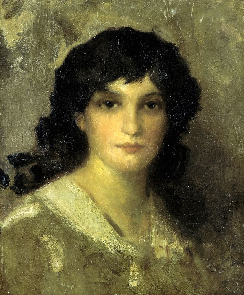 Head of a Young Woman ca 1840 art print by James McNeill Whistler for $57.95 CAD