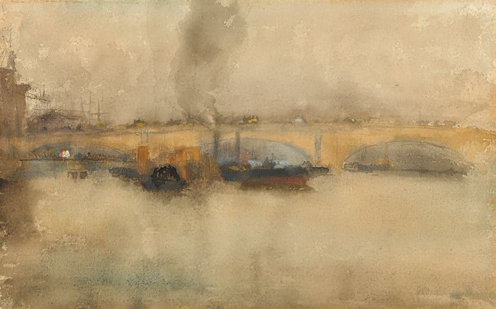 London Bridge 1881 art print by James McNeill Whistler for $57.95 CAD