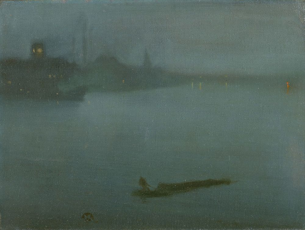 Nocturne in Blue and Silver art print by James McNeill Whistler for $57.95 CAD