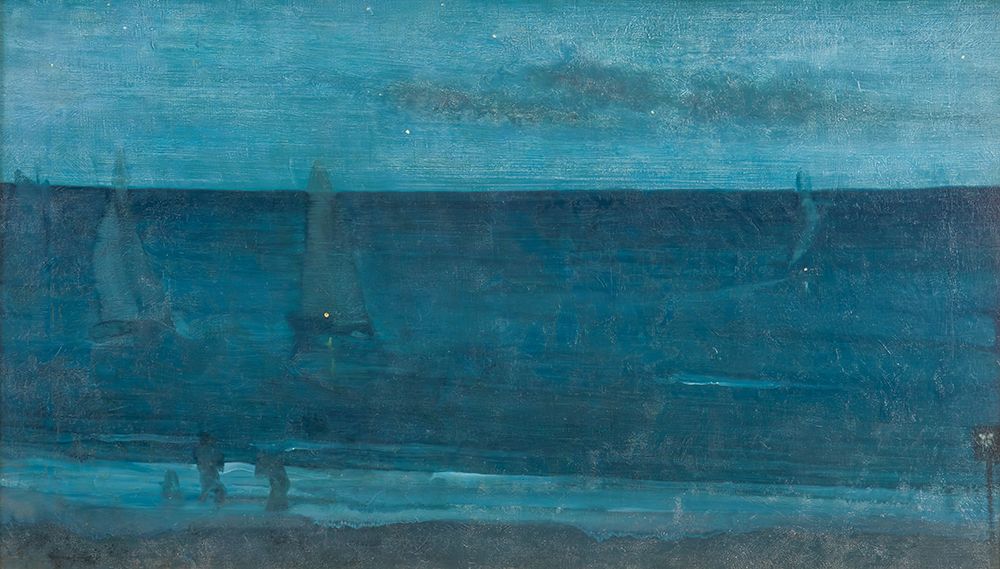 Nocturne, Blue and Silver, Bognor 1871 art print by James McNeill Whistler for $57.95 CAD