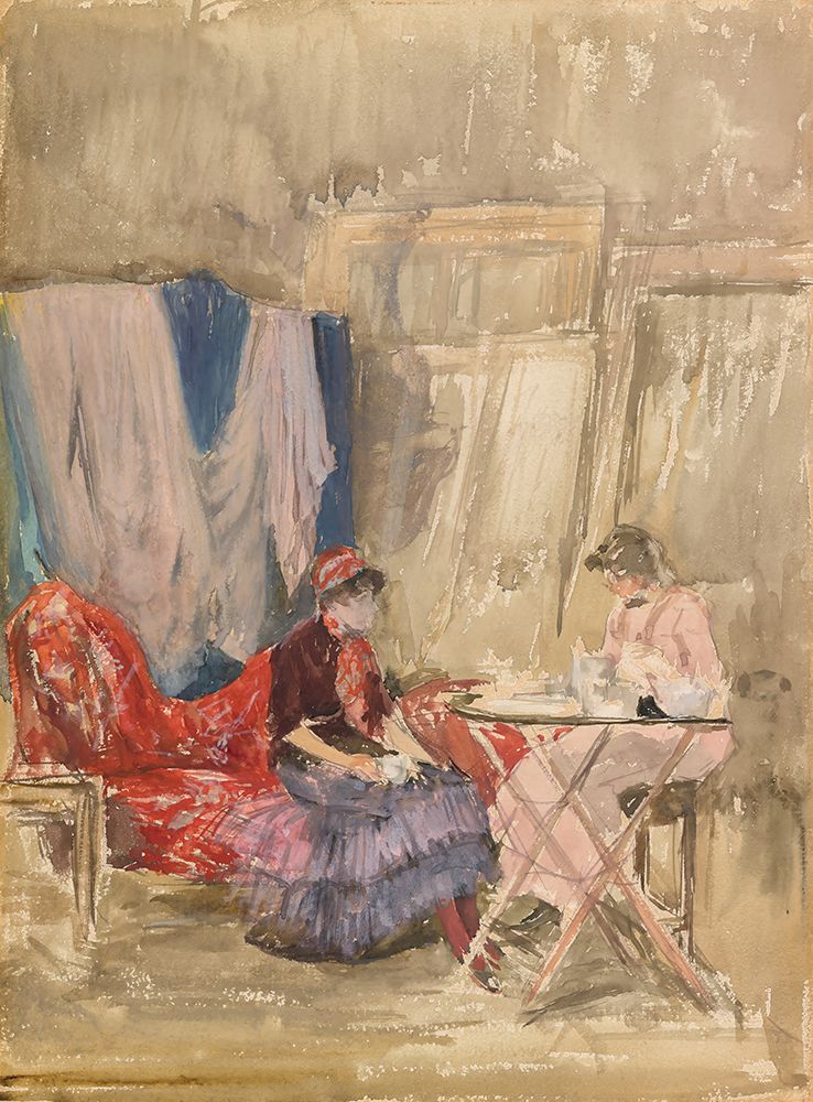 Note in Pink and Purple, The Studio 1883 art print by James McNeill Whistler for $57.95 CAD