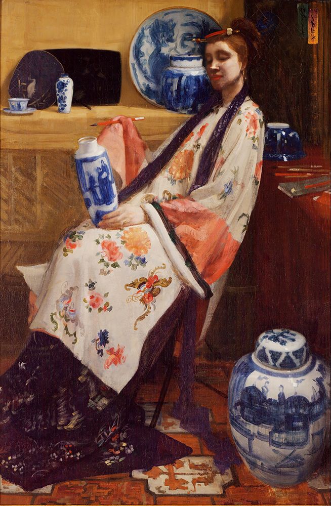 Purple And Rose, The Lange Leizen Of The Six Marks art print by James McNeill Whistler for $57.95 CAD