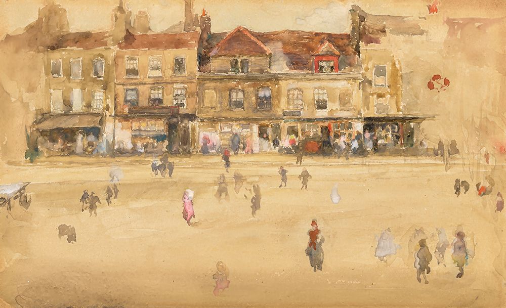 Red and Brown, Hoxton 1885 art print by James McNeill Whistler for $57.95 CAD