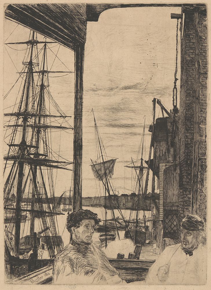 Rotherhithe 1860 art print by James McNeill Whistler for $57.95 CAD