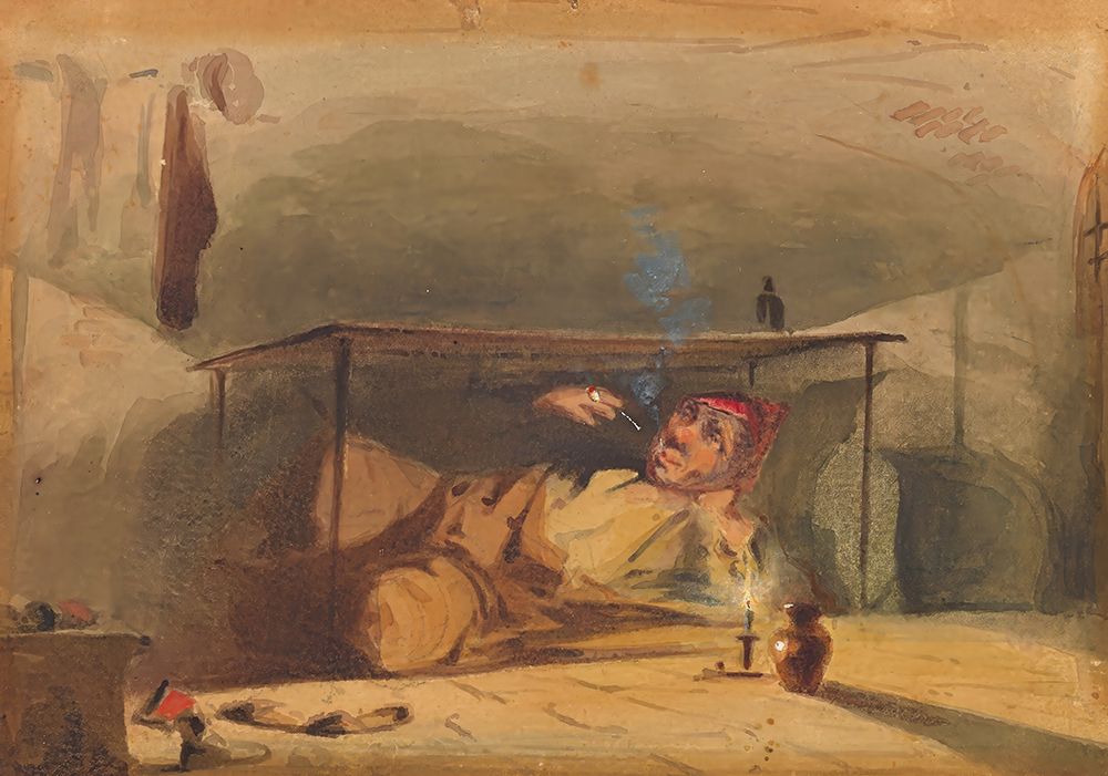 Sam Wellers Landlord in the Fleet 1853 art print by James McNeill Whistler for $57.95 CAD