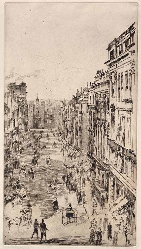 St. James Street 1878 art print by James McNeill Whistler for $57.95 CAD