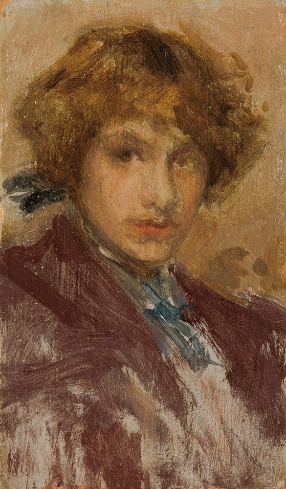 Study of a Girls Head and Shoulders 1896 art print by James McNeill Whistler for $57.95 CAD