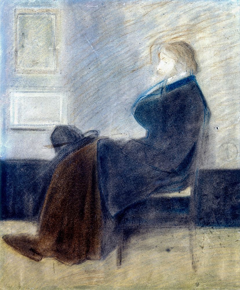 Study of Thomas Carlyle 1912 art print by James McNeill Whistler for $57.95 CAD