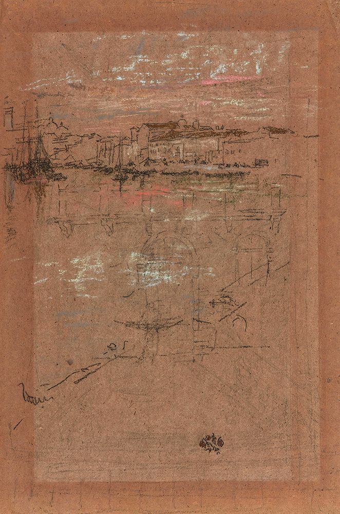 Sunset, in Red and Brown 1879 art print by James McNeill Whistler for $57.95 CAD