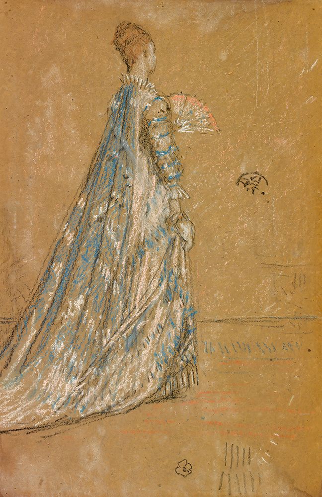 The Blue Dress 1871 art print by James McNeill Whistler for $57.95 CAD