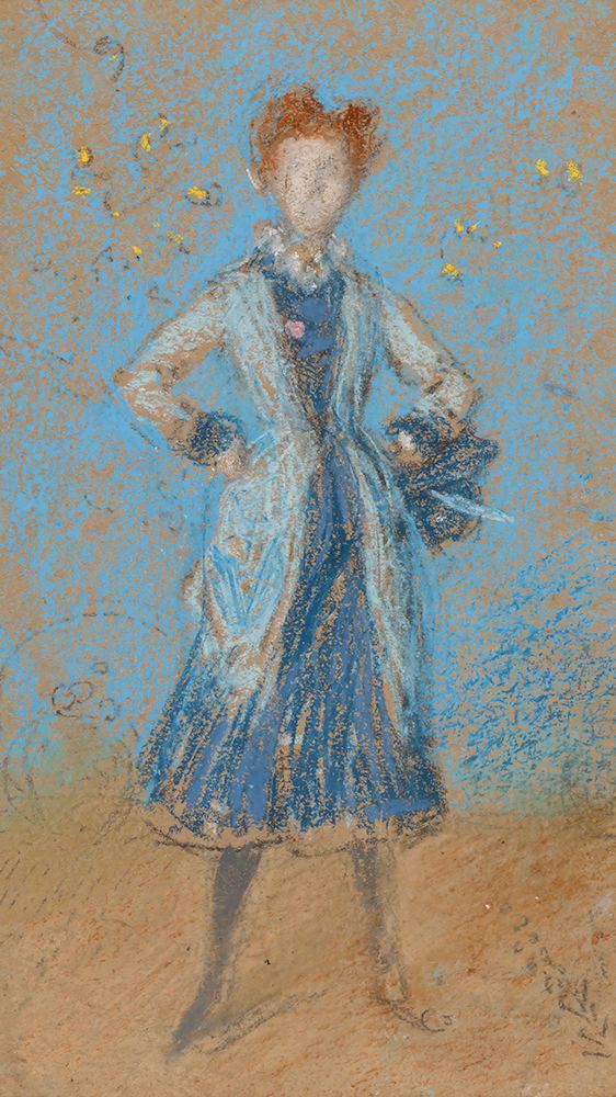 The Blue Girl 1873 art print by James McNeill Whistler for $57.95 CAD