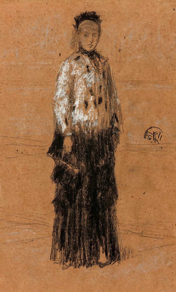 The Ermine Coat 1870 art print by James McNeill Whistler for $57.95 CAD