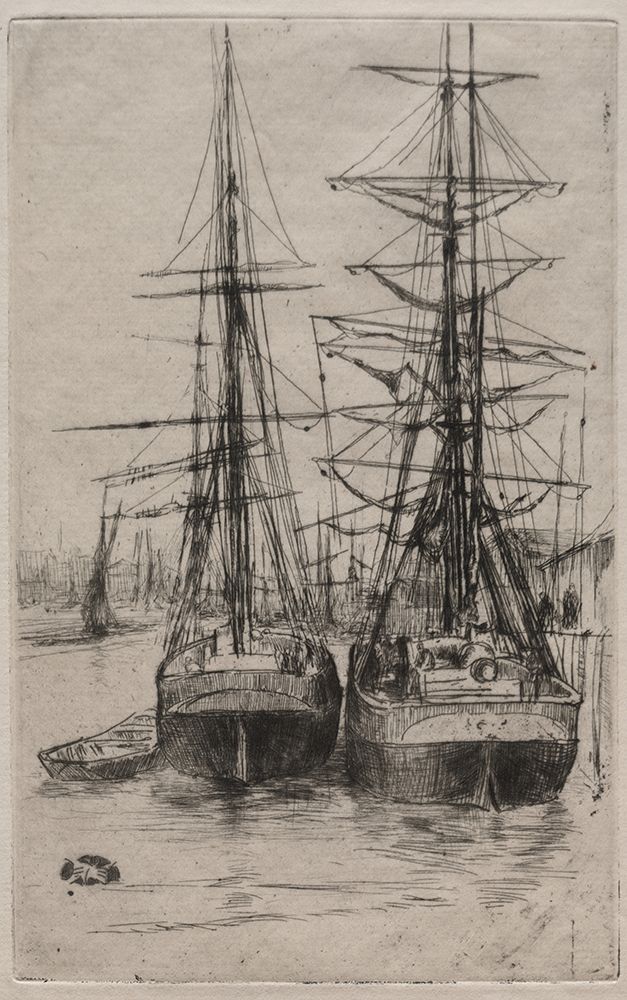 The Two Ships 1875 art print by James McNeill Whistler for $57.95 CAD