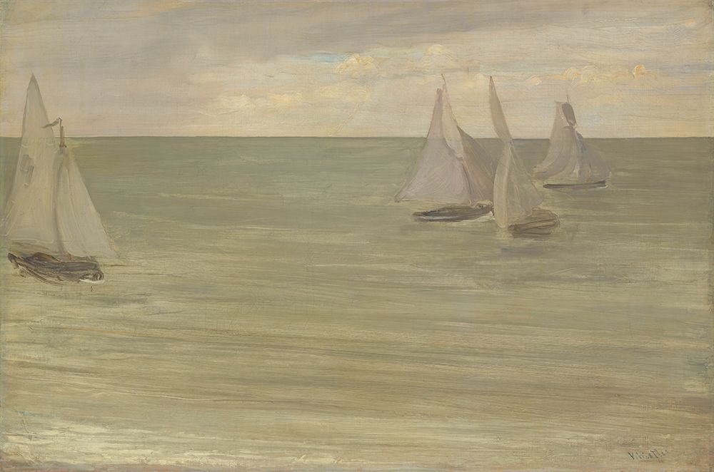 Trouville Grey and Green, the Silver Sea 1865 art print by James McNeill Whistler for $57.95 CAD