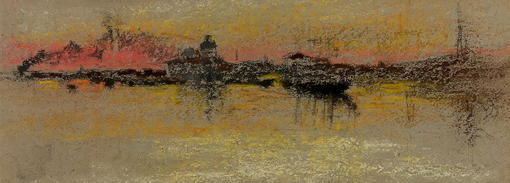 Venice, Sunrise on the Rialto 1880 art print by James McNeill Whistler for $57.95 CAD