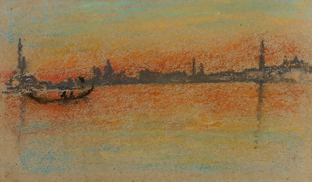 Venice, Sunset on Harbour 1880 art print by James McNeill Whistler for $57.95 CAD