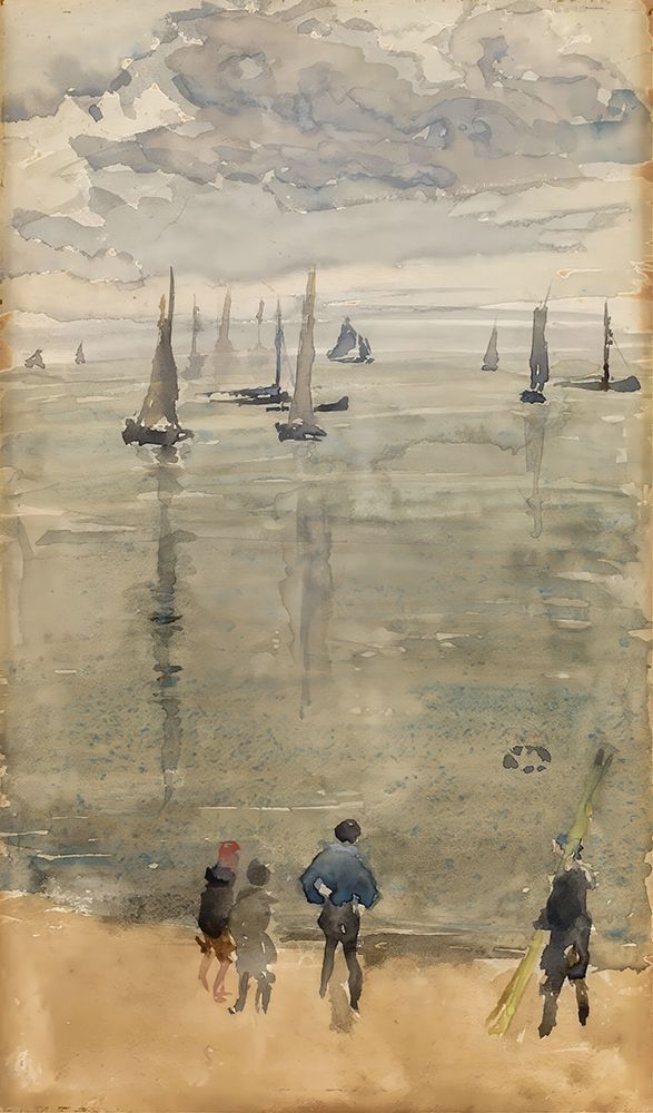 Violet, The Return of the Fishing Boats ca 1885 art print by James McNeill Whistler for $57.95 CAD
