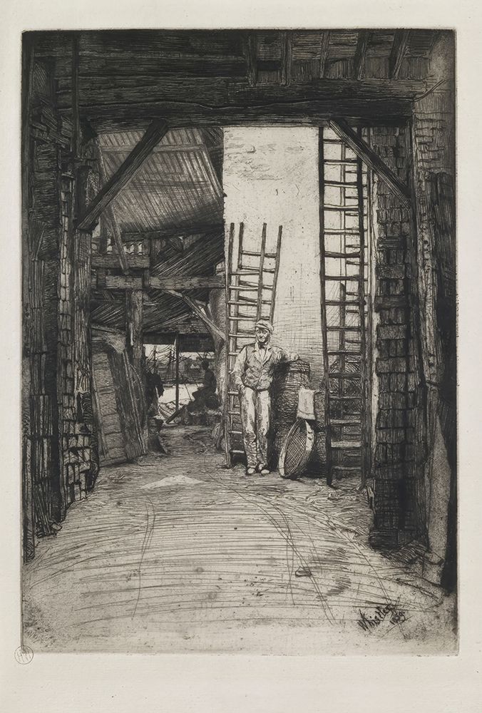 W. Jones, Limeburner, Thames Street 1859 art print by James McNeill Whistler for $57.95 CAD