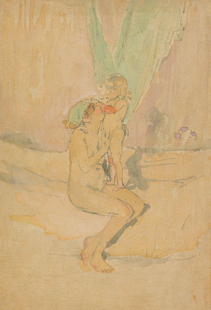Woman with a Child 1890 art print by James McNeill Whistler for $57.95 CAD