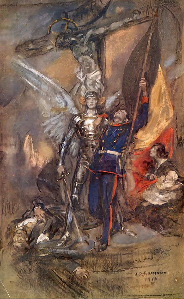 St. Michael of Belgium 1914 art print by James Jebusa Shannon for $57.95 CAD