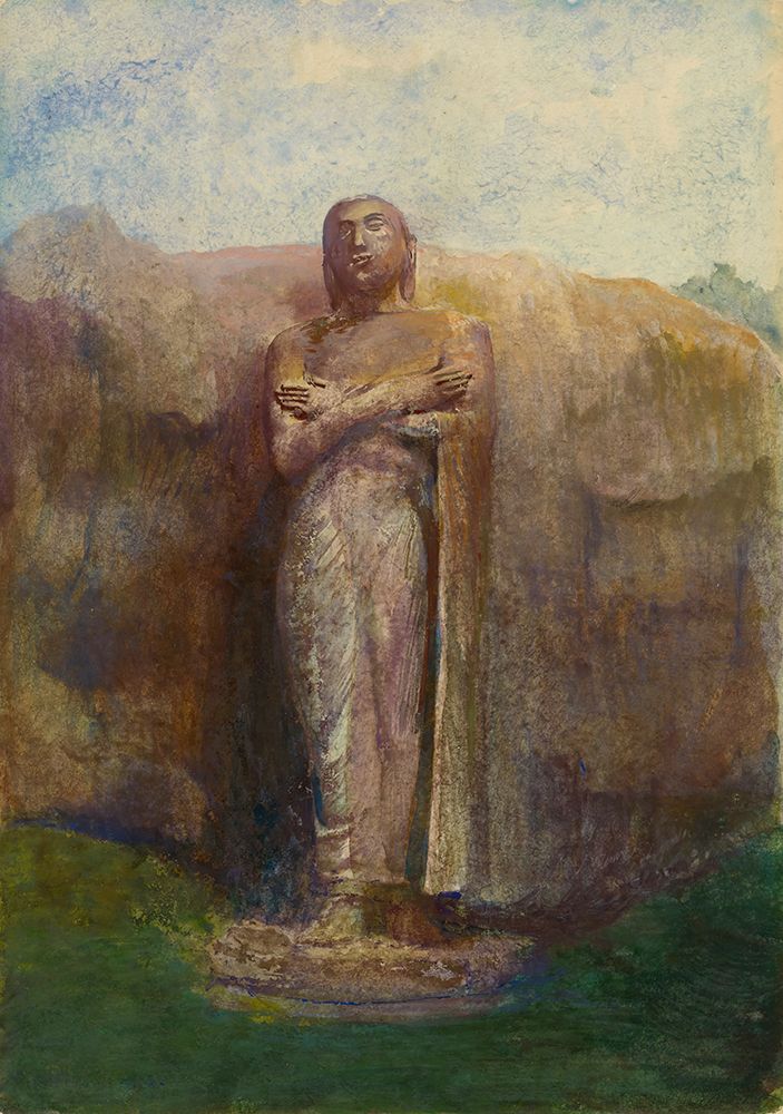 Colossal Statue of Ananda, near the Ruined City of Pollanarua, Ceylon 1891 art print by John La Farge for $57.95 CAD