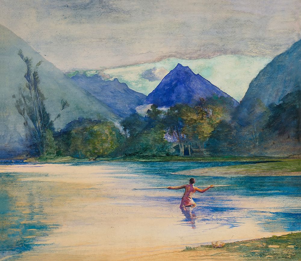 Entrance to the Vai-Te-Piha River, Cooks Anchorage 1891 art print by John La Farge for $57.95 CAD