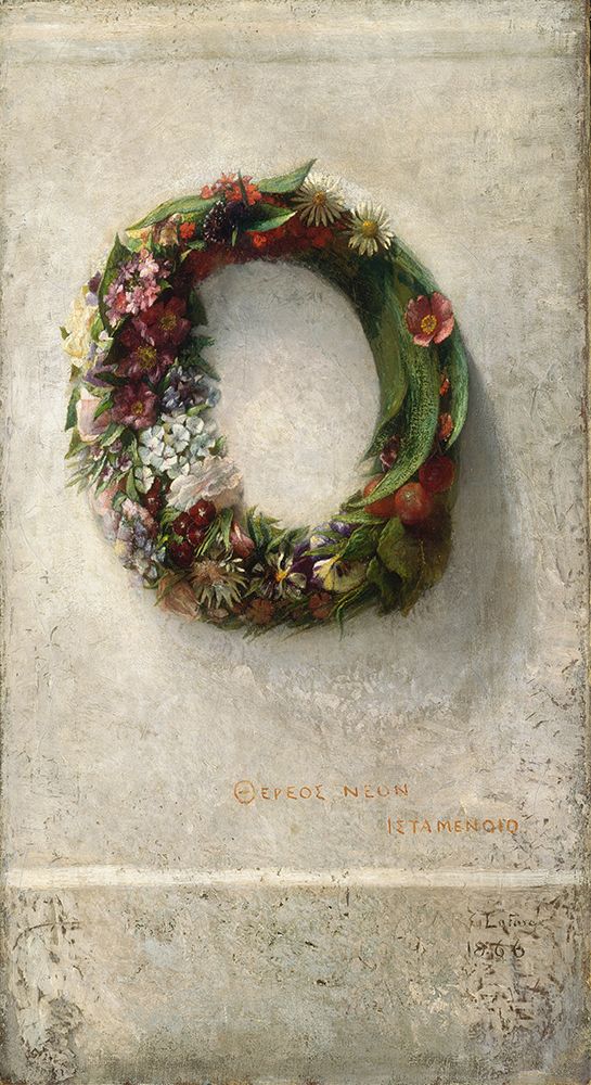 Wreath of Flowers 1866 art print by John La Farge for $57.95 CAD