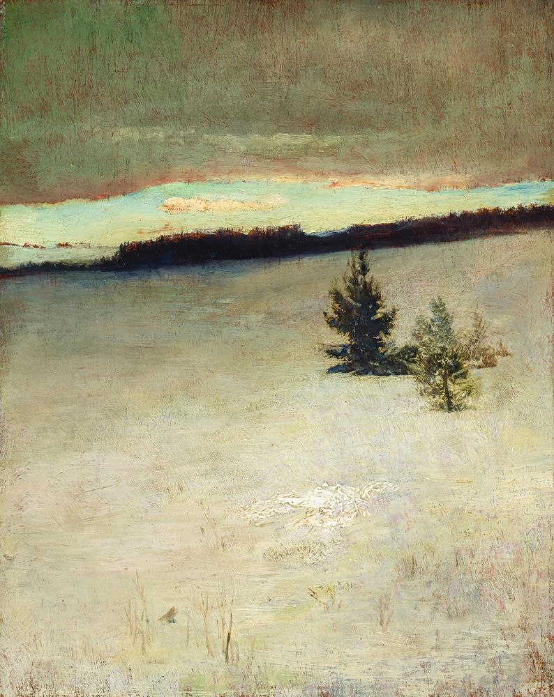Snow Field, Morning, Roxbury 1864 art print by John La Farge for $57.95 CAD