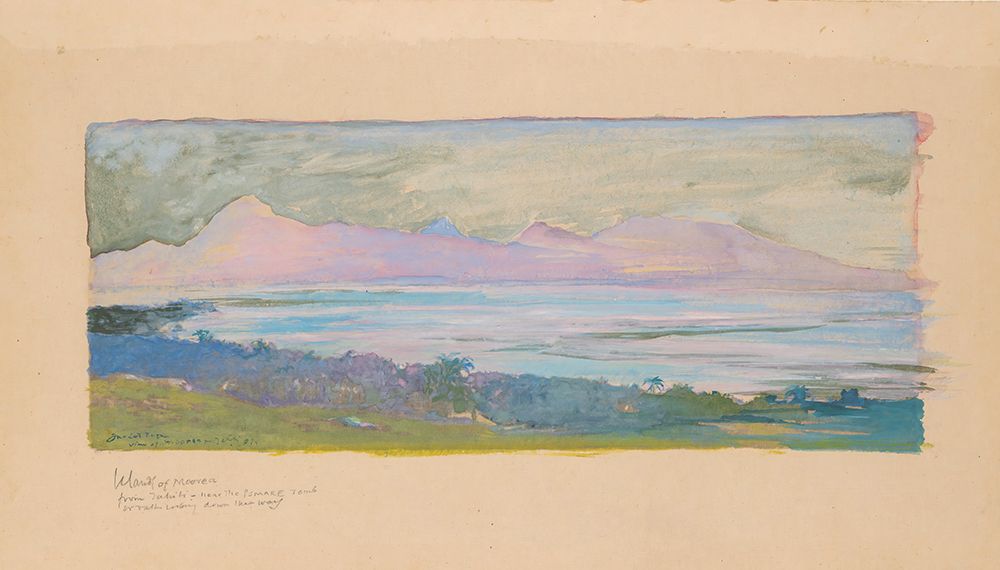 The Island of Moorea Looking across the Strait from Tahiti, January 1891 art print by John La Farge for $57.95 CAD