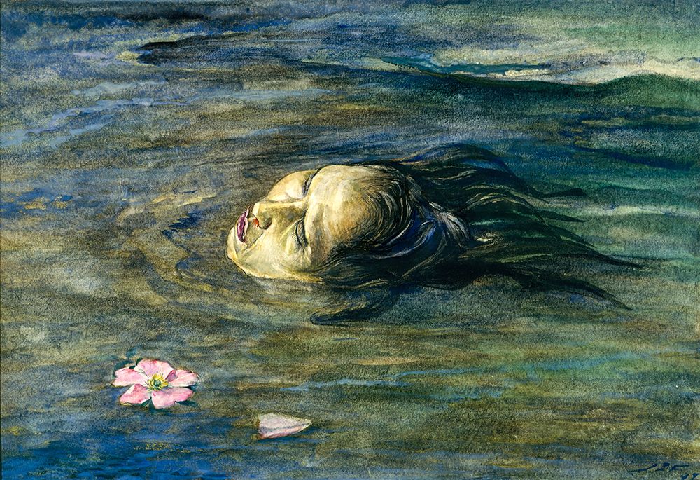 The Strange Thing Little Kiosai Saw in the River 1897 art print by John La Farge for $57.95 CAD