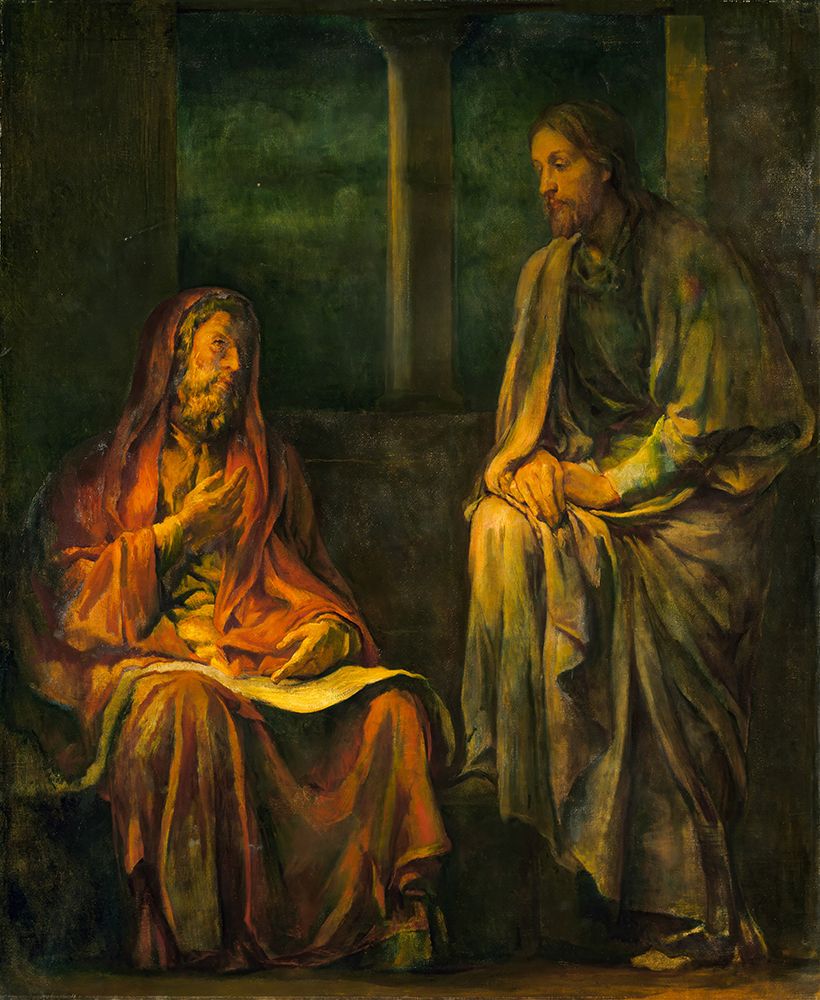 Visit of Nicodemus to Christ 1880 art print by John La Farge for $57.95 CAD