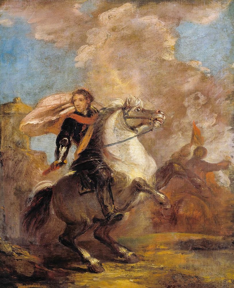 An Officer on Horseback art print by Joshua Reynolds for $57.95 CAD