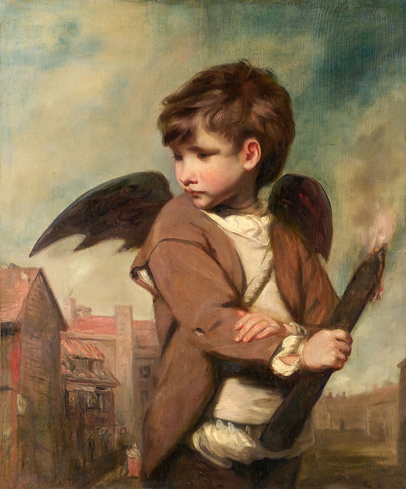 Cupid as Link Boy 1774 art print by Joshua Reynolds for $57.95 CAD