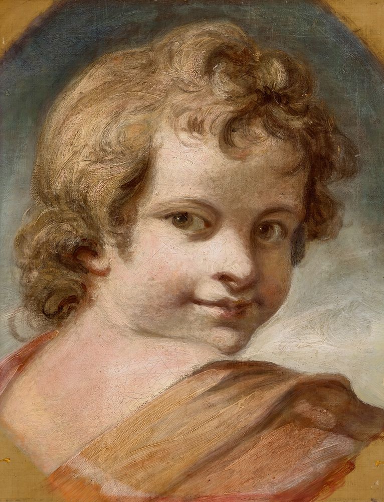 Head of a boy art print by Joshua Reynolds for $57.95 CAD