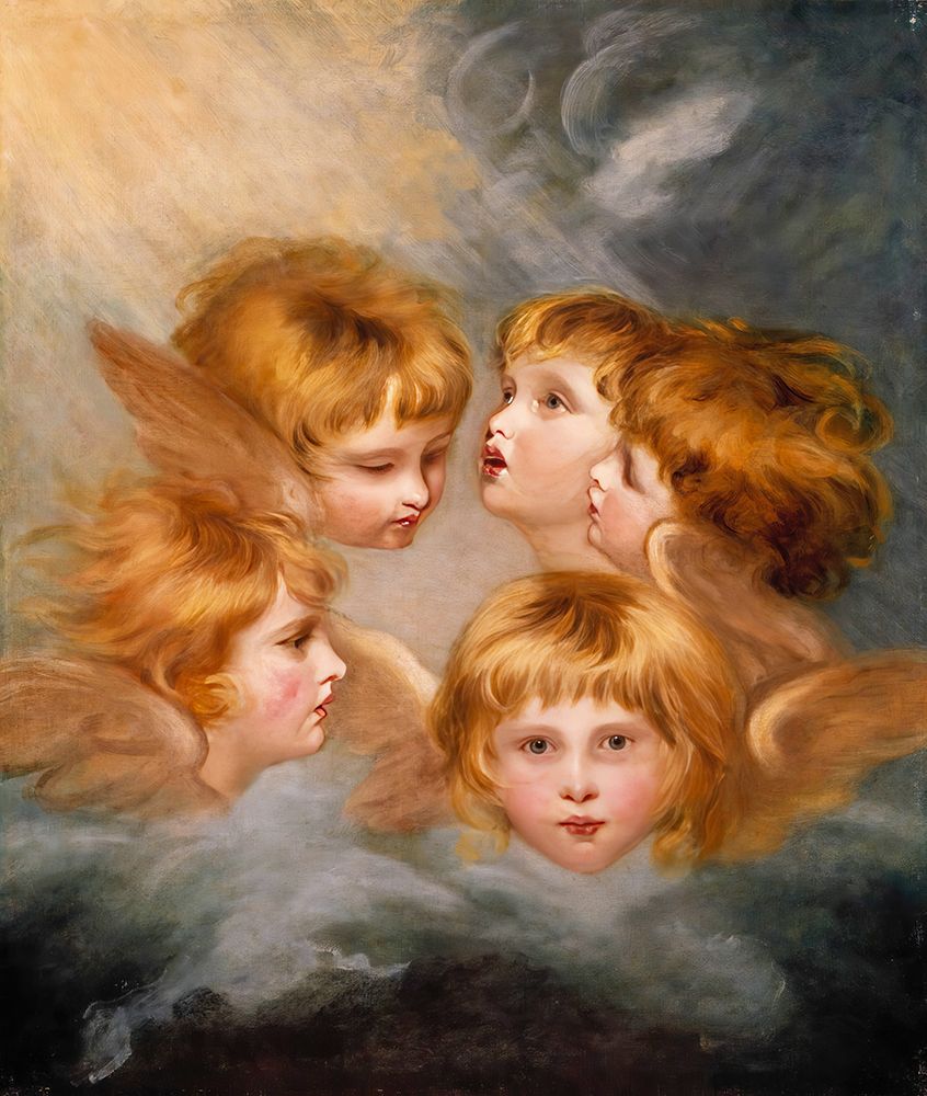 Heads of Angels, Miss Frances Gordon 1786 art print by Joshua Reynolds for $57.95 CAD