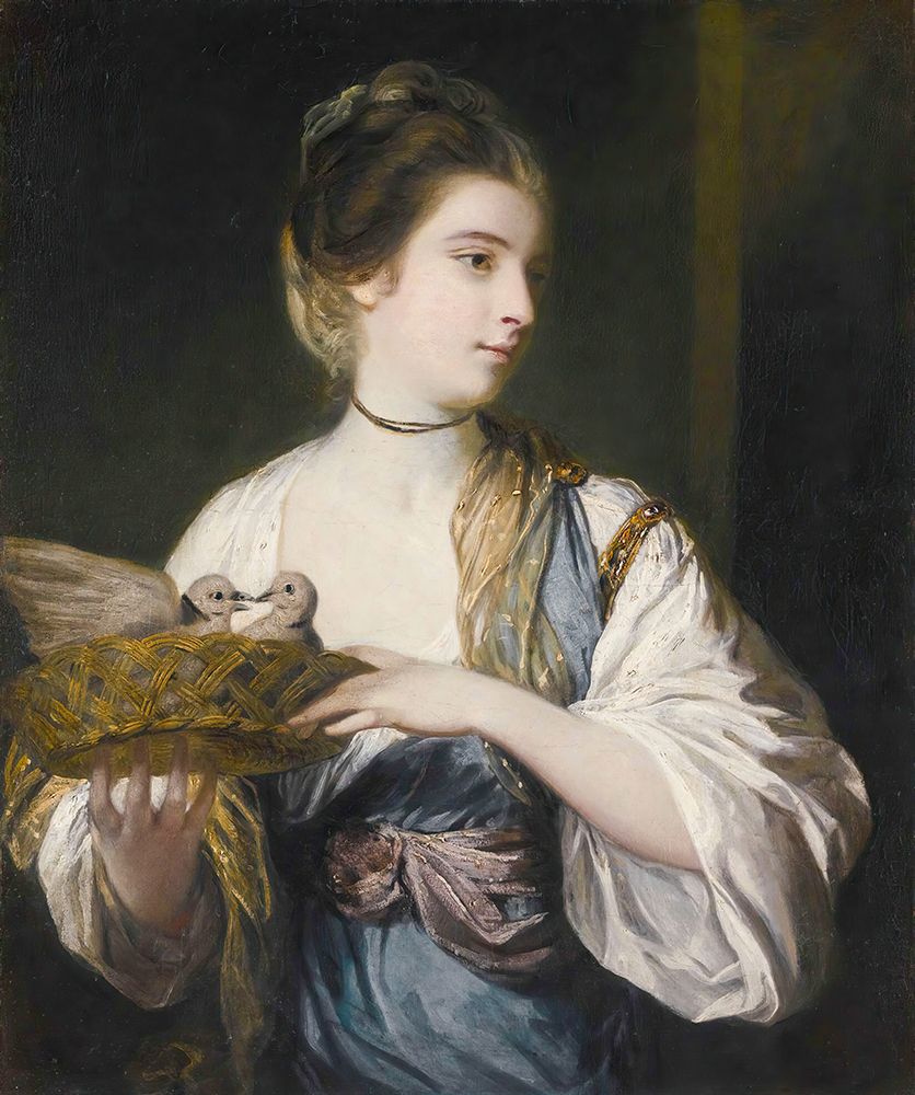Nancy Reynolds With Doves art print by Joshua Reynolds for $57.95 CAD