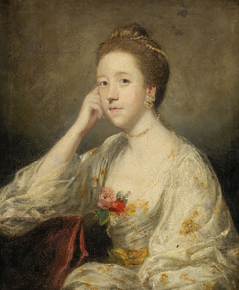 Portrait of a Lady in White ca 1762 art print by Joshua Reynolds for $57.95 CAD