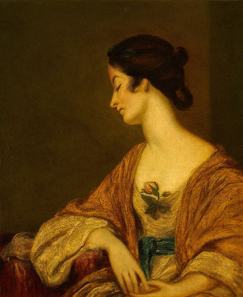 Portrait of Mrs George Collier 18th century art print by Joshua Reynolds for $57.95 CAD