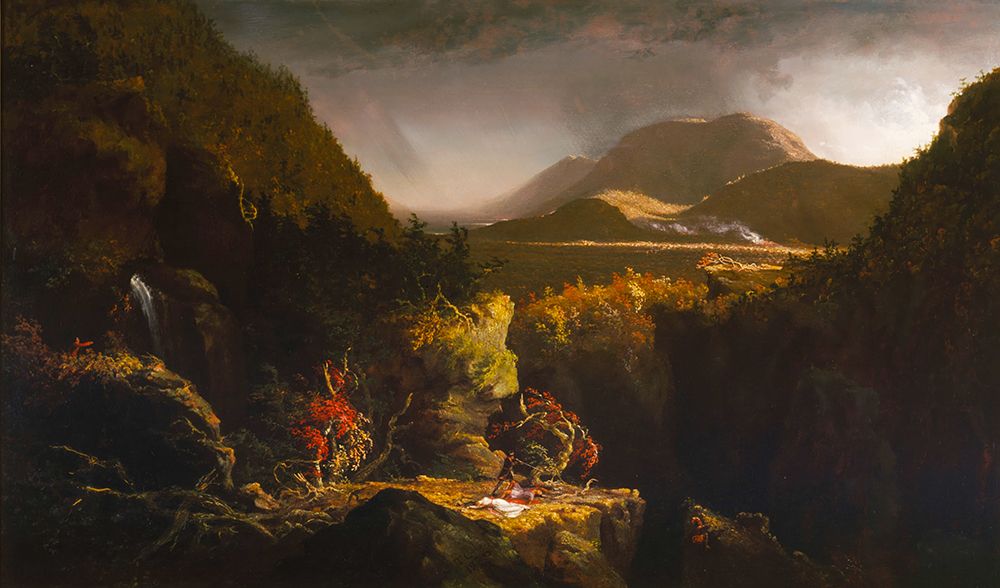 Landscape with Figures. A Scene from The Last of the Mohicans 1826 art print by Thomas Cole for $57.95 CAD