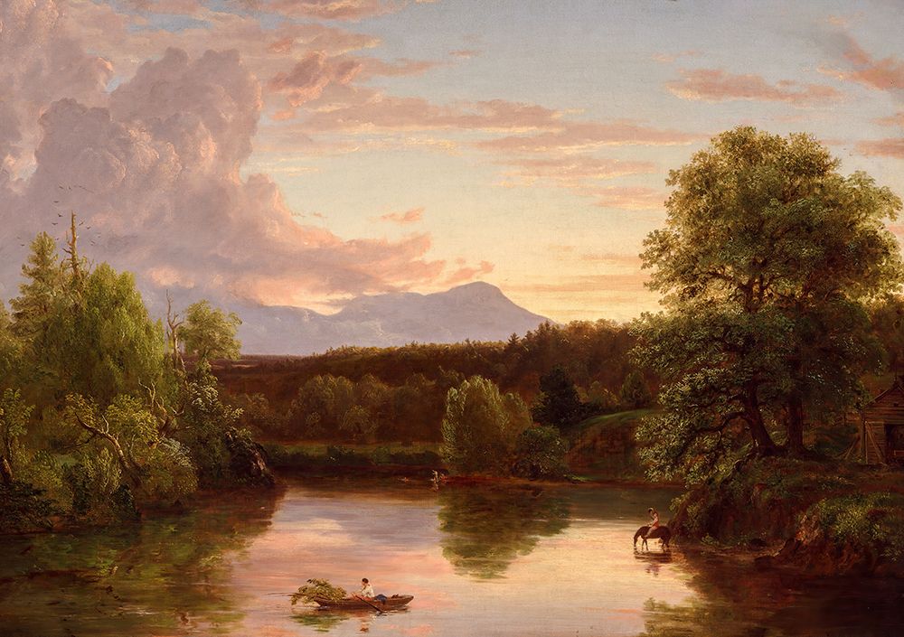 North Mountain and Catskill Creek 1838 art print by Thomas Cole for $57.95 CAD