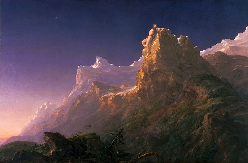 Prometheus Bound art print by Thomas Cole for $57.95 CAD
