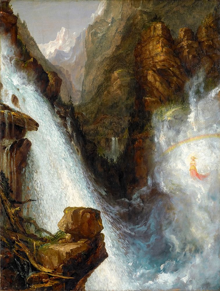 Scene from Byrons Manfred 1833 art print by Thomas Cole for $57.95 CAD