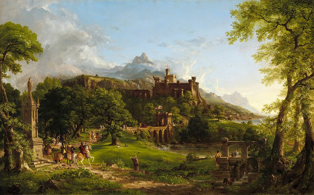 The Departure 1837 art print by Thomas Cole for $57.95 CAD