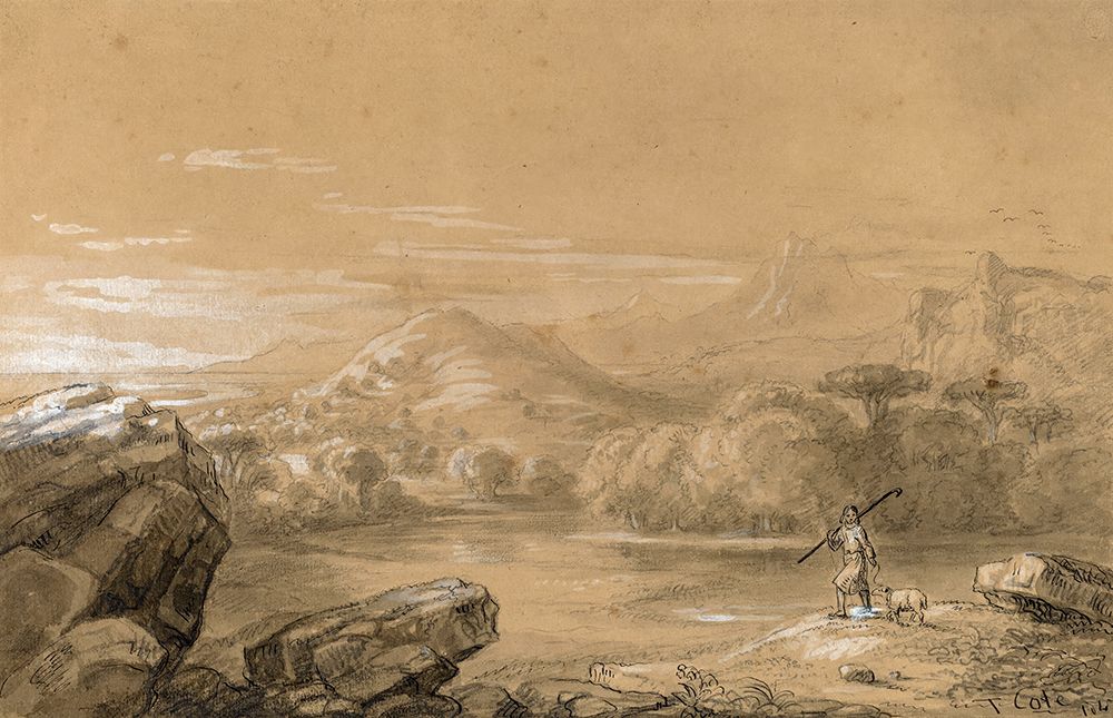 The Good Shepherd 1847 art print by Thomas Cole for $57.95 CAD