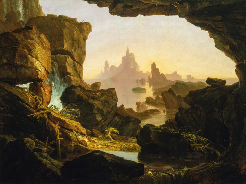 The Subsiding of the Waters of the Deluge 1829 art print by Thomas Cole for $57.95 CAD