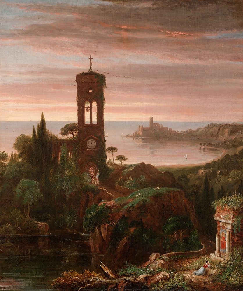 The Vesper Hymn ca 1838 art print by Thomas Cole for $57.95 CAD